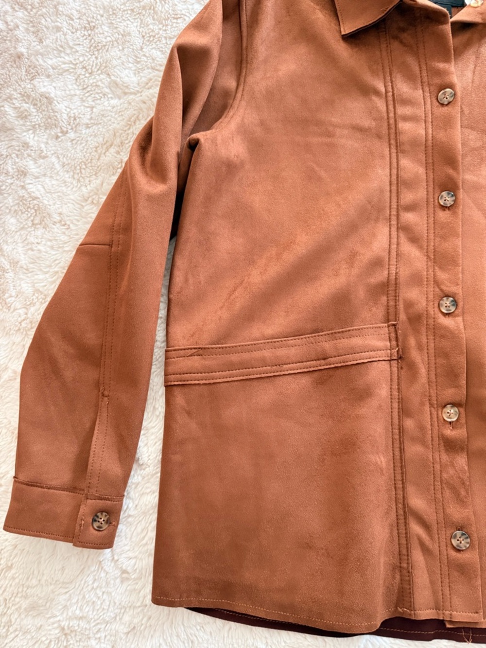 Truth Rust Brown Button-Front Utility Jacket - Picture 3 of 3
